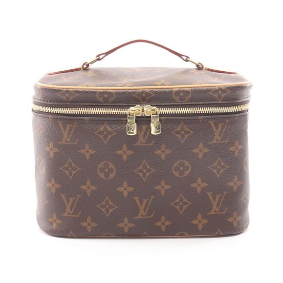 Louis Vuitton Handbags - Louis Vuitton Nice Top Handle Bag Canvas Leather Monogram Brown